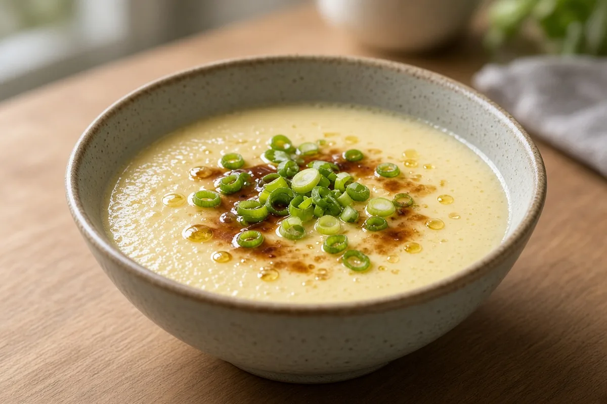 Plat : Œufs vapeur chinois soyeux