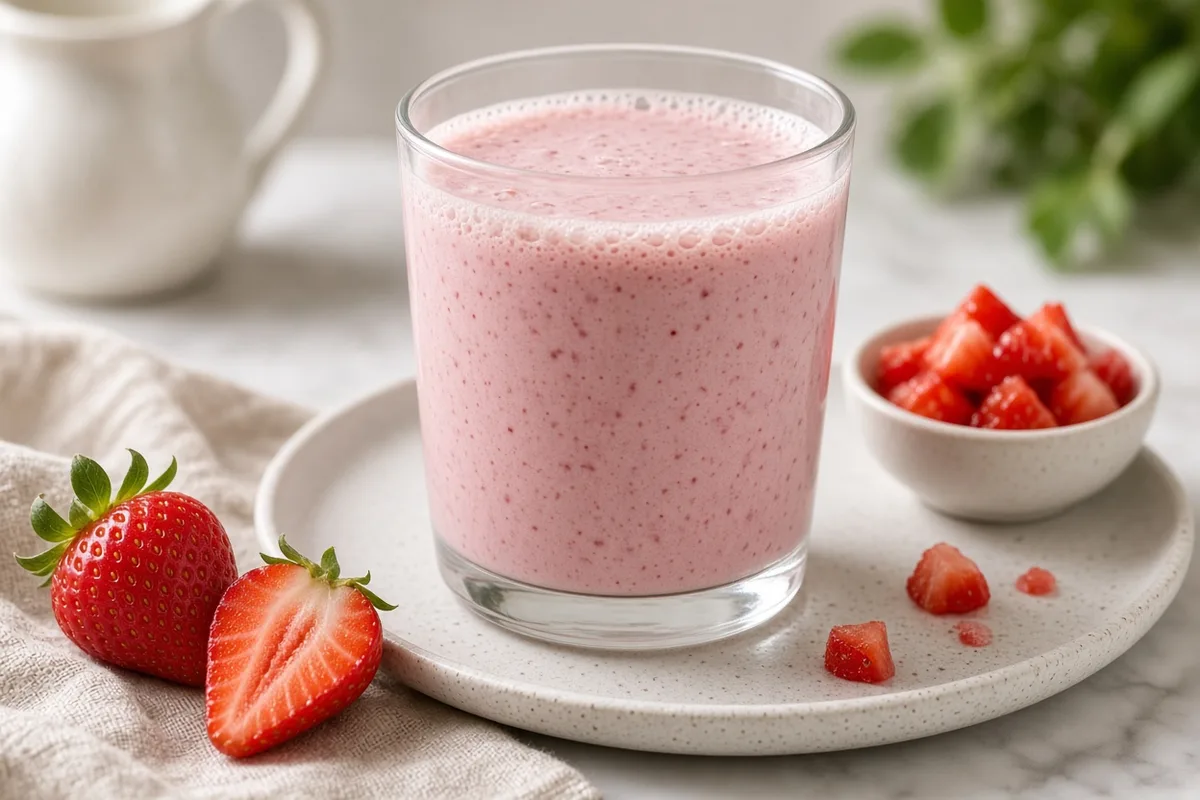 Plat : Yaourt à boire à la fraise