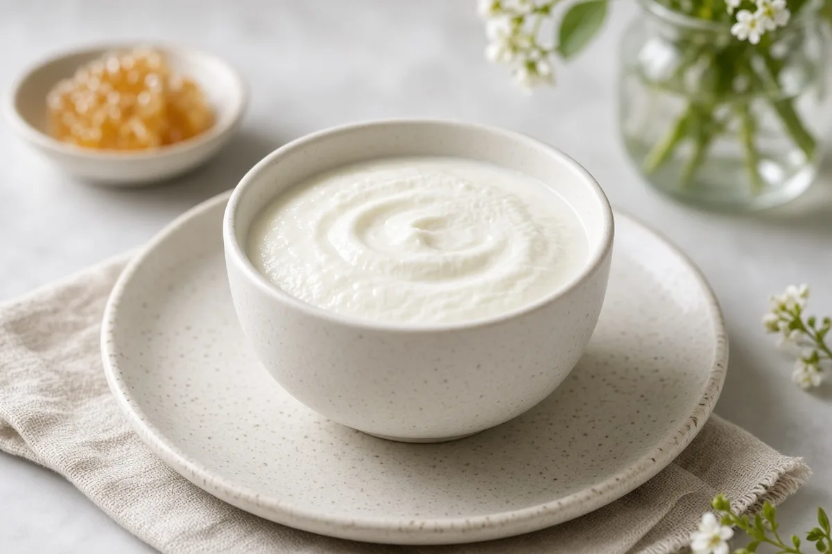 Plat : Yaourt au lait de chèvre