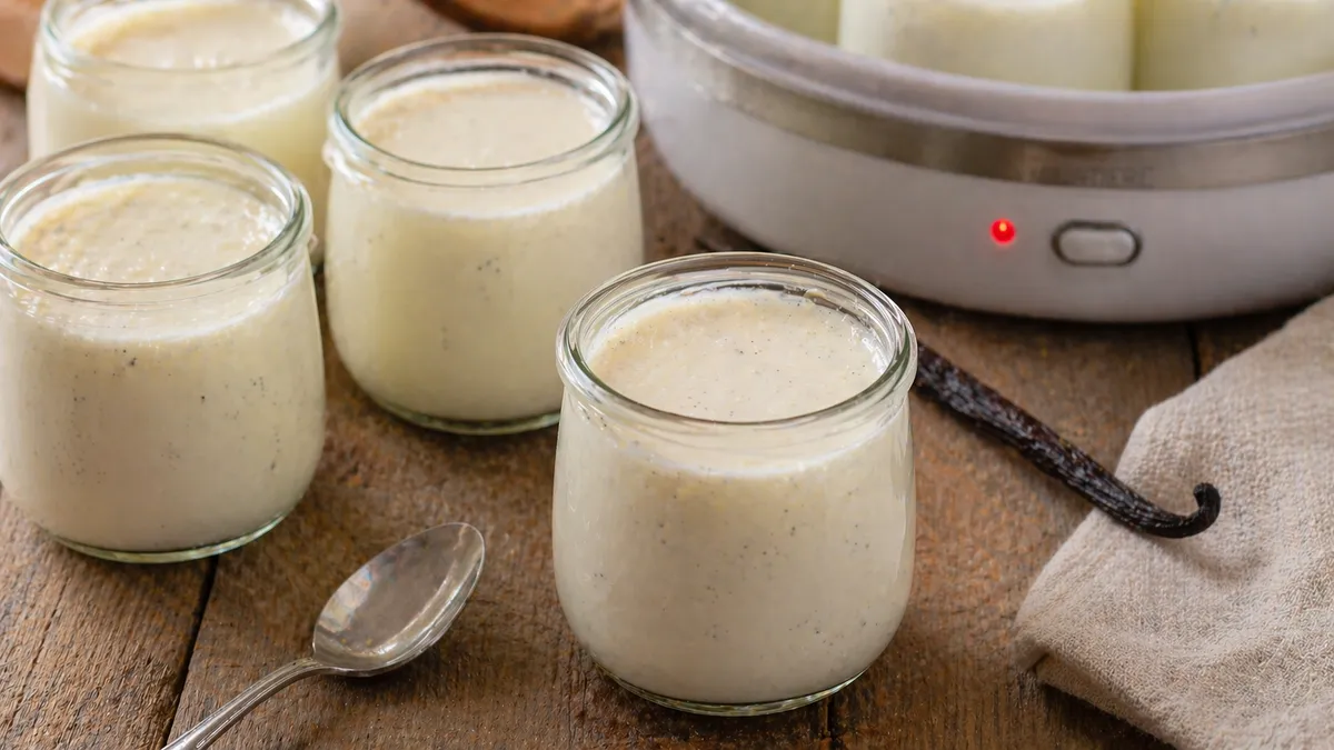 Plat : Yaourts vanille onctueux